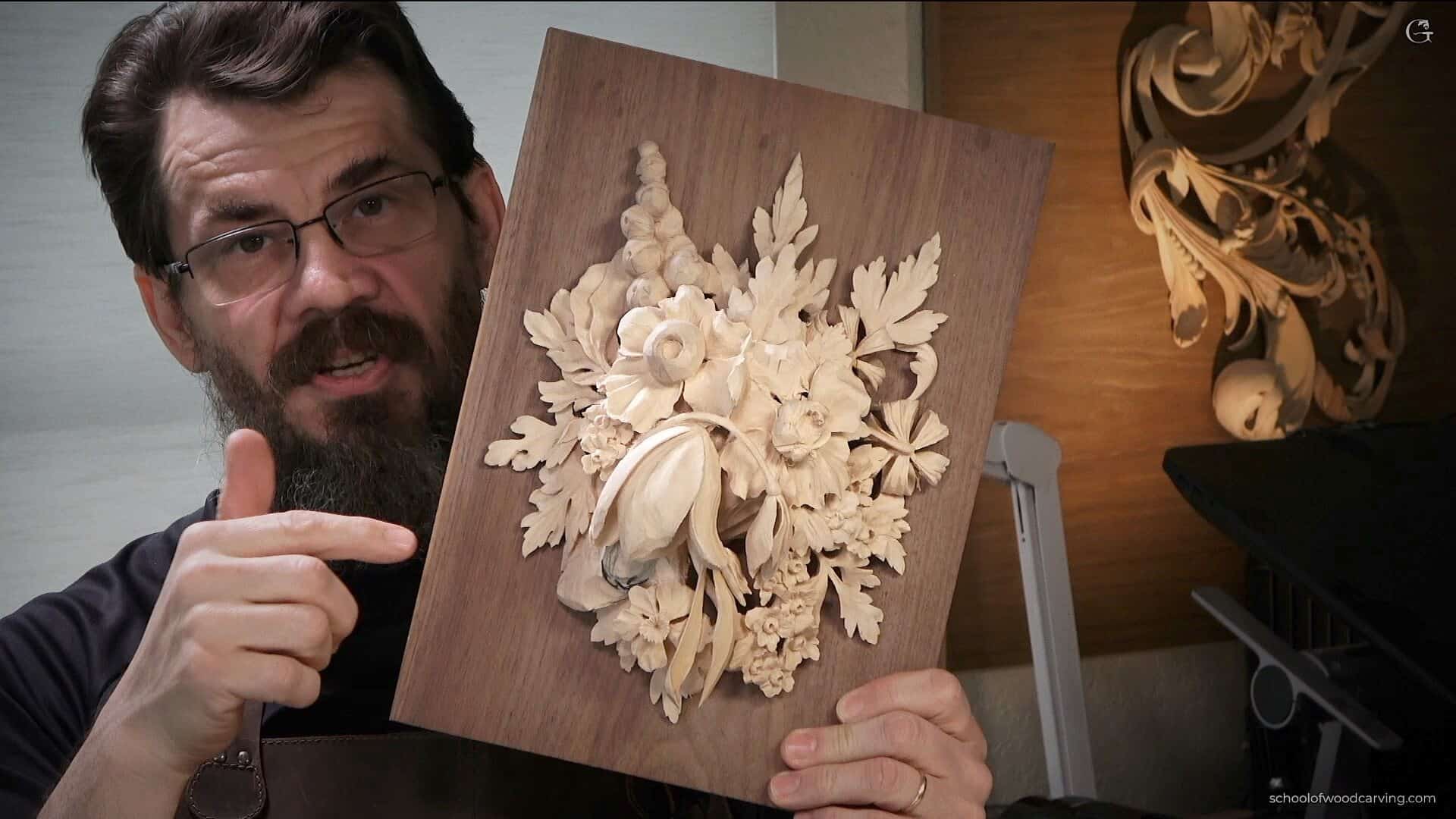 Alexander Grabovetskiy teaches a lesson on how to carve wood in the Grinling Gibbons style. This unique Baroque period of wood carving is renowned for its intricate details and will take your woodworking skills to the next level. Join us for this exciting course and become a master at the art of Grinling Gibbons style woodcarving. 亚历山大·格拉博维茨基教授如何以格林林·吉本风格雕刻木材。这种独特的巴洛克时期的木雕以其精细的细节而闻名,将提高您的木工技能。加入我们这门令人兴奋的课程,成为格林林·吉本风格木雕艺术的大师 Alexander Grabovetskiy imparte una clase sobre cómo tallar madera en el estilo de Grinling Gibbons. Este período barroco único de talla de madera es famoso por sus detalles intrincados y llevará sus habilidades de carpintería al siguiente nivel. Únase a nosotros en este emocionante curso y conviértase en un maestro del arte de la talla de madera en el estilo Grinling Gibbons. अलेक्जेंडर ग्रैबोवेट्सकी ग्रिन्लिंग गिबॉन्स स्टाइल में लकड़ी को कैसे नुमाइश करें का एक सबक देते हैं। यह लकड़ी की काटने की यह अद्वितीय बारोक पीरियड उसकी जटिल विवरणों के लिए प्रसिद्ध है और आपके वुडवर्किंग स्किल को अगले स्तर तक ले जाएगा। हमारे साथ इस रोमांचक पाठ्यक्रम में शामिल हों और ग्रिन्लिंग गिबॉन्स स्टाइल लकड़ी कार्विंग की कला में एक मास्टर बनें। يعلم أليكسندر غرابوفيتسكي درسًا حول كيفية نحت الخشب في أسلوب Grinling Gibbons. يشتهر هذا الفترة الفنية الباروكية لنحت الخشب بتفاصيل Alexander Grabovetskiy ensina uma lição sobre como esculpir madeira no estilo Grinling Gibbons. Este período barroco único de escultura em madeira é renomado por seus detalhes intricados e levará suas habilidades em marcenaria ao próximo nível. Junte-se a nós neste curso emocionante e torne-se um mestre na arte da escultura em madeira no estilo Grinling Gibbons. আলেকজান্ডার গ্র্যাবোভেটস্কি গ্রিনলিং গিবন স্টাইলে কাঠের গড়করা করা একটি পাঠ শিখান। এই অনন্য ব্যারোক পর্যায়ের কাঠের গড়করা বিস্তৃত বিবরণগুলি জনপ্রিয় এবং আপনার কাঠকৌশল পেরে উন্নয়ন করবে। এই উত্তেজনাদায়ক কোর্সে যোগ দিন এবং গ্রিনলিং গিবন স্টাইলে কাঠের গড়করা শিল্পে একজন মাস্টার হন। Александр Грабовецкий проводит урок по резьбе по дереву в стиле Гринлинга Гиббонса. Этот уникальный барочный период резьбы по дереву знаменит своими сложными деталями и поднимет ваши навыки столярного дела на следующий уровень. Присоединяйтесь к нам на этом захватывающем курсе и станьте мастером в искусстве резьбы по дереву в стиле Гринлинга Гиббонса. アレクサンダー・グラボベツキーは、グリンリング・ギボンズ・スタイルで木を彫る方法についてのレッスンを教えています。このユニークなバロック期の木彫りは、複雑なディテールで有名で、あなたの木工スキルを次のレベルに引き上げます。このエキサイティングな コースに参加して、グリンリング・ギボンズ・スタイルの木彫りの芸術のマスターになりましょう。 ਅਲੈਕਸੈਂਡਰ ਗਰਾਬੋਵੈਟਸਕੀ ਗ੍ਰਿੰਲਿੰਗ ਗਿੱਬਨ ਸਟਾਈਲ ਵਿੱਚ ਕਾਠ ਨੂੰ ਕਾਟਣ ਦੀ ਇੱਕ ਪੜਾਅ ਸਿਖਾਉਂਦੇ ਹਨ। ਇਹ ਅਨੋਖੇ ਬੈਰੋਕ ਯੁਗ ਦੇ ਕਾਠ ਕਾਰਵਾਈ ਦੀ ਜਾਣਿਆ ਜਾਂਦੀ ਹੈ ਜਿਸ ਦੇ ਸੁੰਦਰ ਟੈਲਾਂਤ ਹਨ ਅਤੇ ਤੁਸੀਂ ਆਪਣੇ ਕਾਠ ਦੇ ਕੌਸ਼ਲ ਨੂੰ ਅਗਲੇ ਸਤਾਂ ਤੱਕ ਲੈ ਜਾਣਗੇ। ਇਸ ਰੋਮਾਂਚਕ ਕੋਰਸ ਲਈ ਸਾਡੇ ਨਾਲ ਜੁੜੋ ਅਤੇ ਗ੍ਰਿੰਲਿੰਗ ਗਿੱਬਨ ਸਟਾਈਲ ਦੇ ਕਾਠ ਕਾਰਵਾਈ ਦੇ ਕਲਾ ਦਾ ਮਾਸਟਰ ਬਣੋ। 亚历山大·格拉博韦茨基教授如何以格林林·吉本风格雕刻木材的课程。这个独特的巴洛克时期的木雕以其复杂的细节而闻名,将提高您的木工技能。加入我们参加这个令人兴奋的课程,成为格林林·吉本风格雕刻木材艺术的大师。 Alexander Grabovetskiy ngadamel pelajaran babagan maca kayu nganti gaya Grinling Gibbons. Periode ukir kayu Baroque iki unik dadi manggihanake rincian angsal lan bakal ngangkat ketrampilan kay Alexander Grabovetskiy Grinling Gibbons uslubida ağaç oyma darslari tashkil etadi. Bu unikal Barok dövrü ağaç oyma san'ati, aniq detallari bilan mashhur va sizning qobiq san'at ko'nikmalaringizni yuqoriga ko'taradi. Ushbu jiddiy kursga qo'shilish va Grinling Gibbons uslubida ağaç oyma san'atining ustadiga aylanish uchun bizga qo'shiling. ಗ್ರಿನ್ಲಿಂಗ್ ಗಿಬ್ಬನ್ಸ್ ಶೈಲಿಯಲ್ಲಿ ಮರದ ಕತ್ತರಿಸುವ ಕೌಶಲ್ಯದ ಮೇಲೆ ಅಲೆಕ್ಸಾಂಡರ್ ಗ್ರೇಬೋವೆಟ್ಸ್ಕಿ ಪಾಠ ಕಲಿಸುತ್ತಾರೆ. ಈ ಅನುಕೂಲ ಬಾರೊಕ್ ಕಾಲದ ಮರದ ಕತ್ತರಿಸುವ ಶೈಲಿ ಅದರ ಜಟಿಲ ವಿವರಗಳಿಂದ ಪ್ರಖ್ಯಾಪಿತವಾಗಿದೆ ಮತ್ತು ನಿಮ್ಮ ಮಾರಾಟ ಕೌಶಲ್ಯವನ್ನು ಮುಂದಕ್ಕೆಯೇ ತರುತ್ತದೆ. ಈ ಉತ್ಸಾಹದಾಯಕ ಕೋರ್ಸಿಗೆ ಸೇರಿದ್ದು ಮತ್ತು ಗ್ರಿನ್ಲಿಂಗ್ ಗಿಬ್ಬನ್ಸ್ ಶೈಲಿಯಲ್ಲಿ ಮರದ ಕತ್ತರಿಸುವ ಕಲೆಯ ಮೇಸ್ಟ್ರನಾಗಿರಿ.